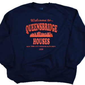 Welcome To Queensbridge Projects Mobb Deep Infamous Nas Sweat shirt (Navy Blue)
