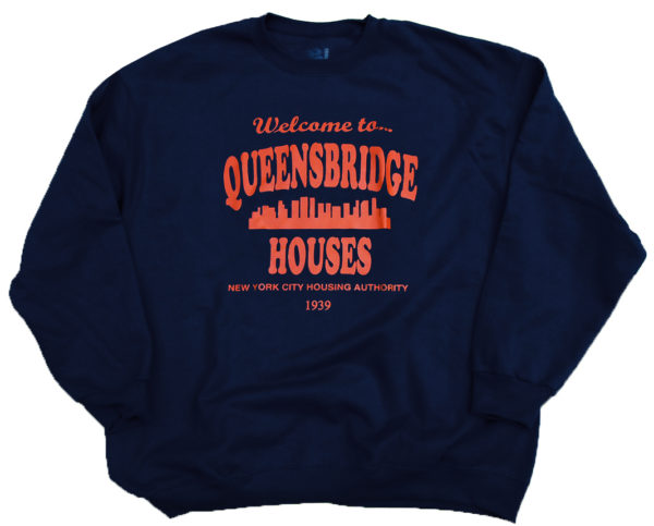 Welcome To Queensbridge Projects Mobb Deep Infamous Nas Sweat shirt (Navy Blue)