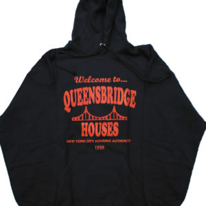 Welcome to Queensbridge Projects Distressed Hoody in Black